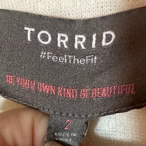 TORRID Trucker Jacket - Faux Shearling White Size 2XL - Picture 9 of 12